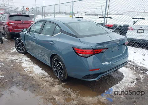 2025 Nissan Sentra Sr z USA, uszkodzony, nr VIN 3N1AB8DV5SY326472